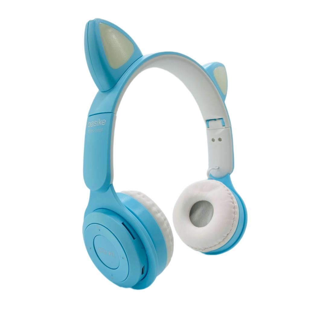 Fone Basike Headphone Bluetooth Com LED Gatinho