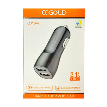 Crregador Veicular  Com Duas Entradas USB 3.1A