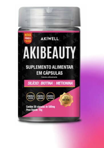 Akiwell Suplemento para Fortalecer Cabelos, Unhas e Pele