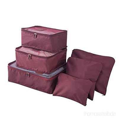 Kit 6 Sacos Bolsas Organizador Mala