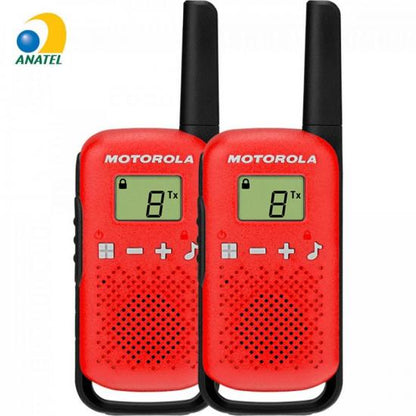 Rádio Comunicador Talkabout Motorola T110BR 25km Vermelho