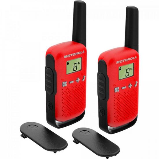 Rádio Comunicador Talkabout Motorola T110BR 25km Vermelho