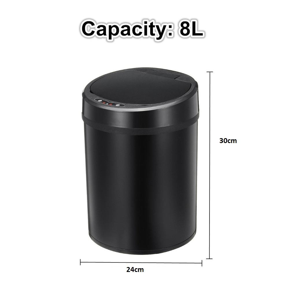 LIXEIRA AUTOMATICA BRANCA 8 LITROS SENSOR INTELIGENTE