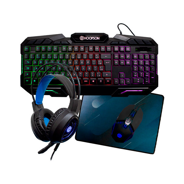 Kit Gamer 4x1 Led Rgb Teclado Com Mouse/mousepad/headset