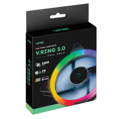 Ventilador/cooler Gamer Para Gabinete V.ring 5.0 Full Halo 120mm